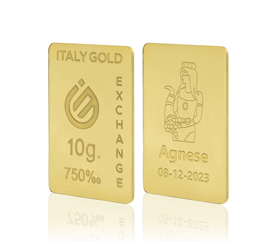 Sztabka Złota Bogini Fortuna 18kt 10gr IGE GOLD